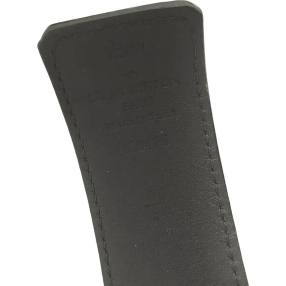 622379AR (S6) Louis Vuitton Belt Black Aerogram Leather - Picture 8 of 9